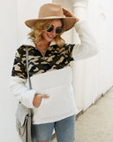 Women Sherpa Jacket Fashion Women's Wear Leopard Splicing Sweatshirt