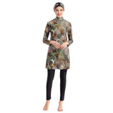 Burkini Swimwear Muslim Fashion Outfits Printed Conservative Swimwear