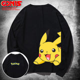 Men and Women Pokemon Pikachu Hoodie Loose