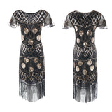 The Great Gatsby Dress Attire Dress Sequin Bead Tassel Dress
