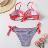 Women Plus Size Swimwear Bikinis Sexy Fashion Color Matching Bikini