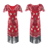 The Great Gatsby Dress Attire Dress Sequin Bead Tassel Dress
