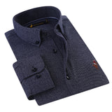 Mens Flannel Jacket Men's Long-Sleeved Solid Color Shirt Autumn and Winter Flannel Brushed Shirt Cotton