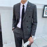 Seersucker Suit Casual Suit Coat for Men