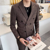 Seersucker Suit Casual Suit Coat for Men