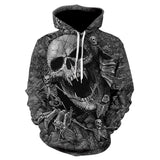 Skull Hoodie 3D Digital Printing Skull Sweater Men's Hoodie