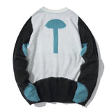 Off White Sweater Autumn Casual Fashionable Winter Arrow Print Round Neck Bottoming Shirt Knitted Sweater Owt