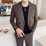 Seersucker Suit Casual Suit Coat for Men