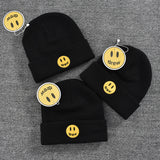 Justin Bieber Toque Embroidered Smiley Woolen Cap Knitted Hat Beanie Hat