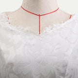 See through Wedding Dress Wedding Dress Formal Dress Sexy Short Sleeve Formal Dress