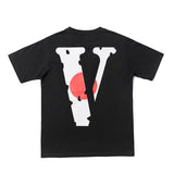 Vlone Men's Short Sleeve plus Size Crew Neck Casual Summer Tshirt