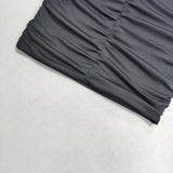 Women Summer Dresses Mini Dress Autumn Women's Long Sleeve Pleated Backless Dress Autumn and Winter