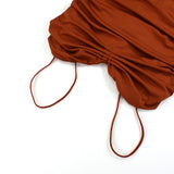 Women Summer Dresses Mini Dress Summer Women's Sexy Double Layer Pleated Suspender Short Skirt Women's Dress Summer