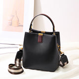 The Teacher Tote Women's Bag Genuine Leather Fashion Large Capacity Personalized Versatile Handbag Shoulder Cross Body Bucket Bag