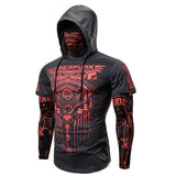 Skeleton Hoodie Game Hooded Skull Print Turtleneck Long Sleeve T-shirt