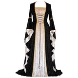 Vintage Empire Waist Dress Medieval Costume Female Halloween Costume Cosplay