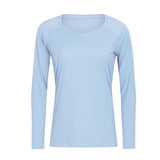 Moisture Wicking Shirts Spring/Summer Yoga Long Sleeve Quick-Drying Breathable Slim Thin Running Sports Fitness Top