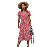 Beth Dutton Outfits Spring/Summer Floral Red Dress Dress