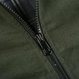 Men Fit Bomber Jacket Windbreaker Moto Street Coat Men's Clothing Youth Cotton Jacket Slim Stand Collar Solid Color Overalls Male