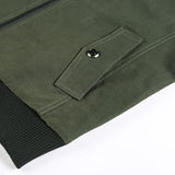 Men Fit Bomber Jacket Windbreaker Moto Street Coat Men's Clothing Youth Cotton Jacket Slim Stand Collar Solid Color Overalls Male