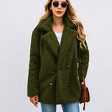 Women Sherpa Jacket Teddy Coat Winter Plus Size Warm Thick Faux Fur Jacket Women