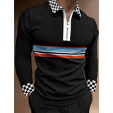 Polo Shirts Spring and Autumn Polo Shirt Men's T-shirt Top