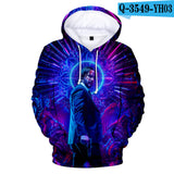 John Wick Keanu Hoodie John Wick 3 Peripheral 3D Printed Hood Sweatshirt
