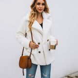 Women Sherpa Jacket Teddy Coat Winter Plus Size Warm Thick Faux Fur Jacket Women