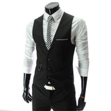 Men's Dress Vests Men's Vest Casual Jacket Business Waistcoat Men's Vest Casual