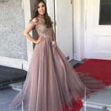 Women Lace Wedding Dress Sexy Backless Raglan Chiffon Dress Waist-Tight Formal Dress