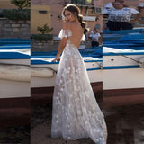 Women Lace Wedding Dress Sexy V-neck Strap Dress Long Dress Evening Gown