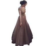 Women Lace Wedding Dress Sexy Backless Raglan Chiffon Dress Waist-Tight Formal Dress