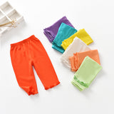 Children Pokemon Pikachu Pants Summer Cartoon Baby Lace Cropped Pants