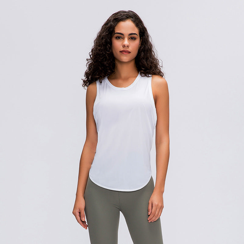 Moisture Wicking Shirts Yoga Vest T-shirt Women's Fitness Running Strap Quick-Drying Breathable and Loose Sleeveless Blouse