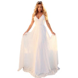 See through Wedding Dress Summer Dress V-neck Strap Dress Formal Dress