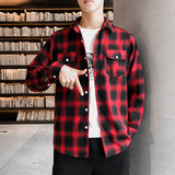 Mens Flannel Jacket Spring Shirt