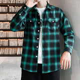 Mens Flannel Jacket Spring Shirt