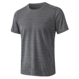 Moisture Wicking Shirts Men's Sports Short Sleeve Loose Casual Camouflage Wicking Workout Clothes
