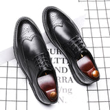 Indo Western Shoes Business Men's Shoes Brogue Casual Leather Shoes
