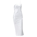Women Summer Dresses Midaxi Dresses Spring/Summer Satin Sexy Strap Backless Midi Dress Summer
