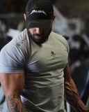 jogging shorts for men Slim Fit Muscle Gym Men Shorts Running Workout Elastic Slim Fit round Neck Short Sleeve