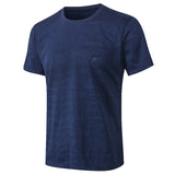 Moisture Wicking Shirts Men's Sports Short Sleeve Loose Casual Camouflage Wicking Workout Clothes