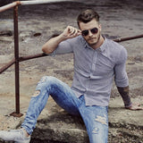 jogging shorts for men Slim Fit Muscle Gym Men Shorts Long Sleeve Shirt Slim Elastic Quick-Drying Sports Shirt