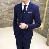 Seersucker Suit Men's Suit Men's Suit Three-Piece Suit