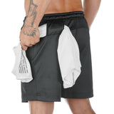 jogging shorts for men Slim Fit Muscle Gym Men Shorts Muscle Workout Brother Shorts Sports Outdoor Casual Running Breathable Pants