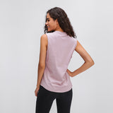 Moisture Wicking Shirts Spring and Summer Sleeveless Quick-Drying T-shirt Female Wicking Yoga Workout Top