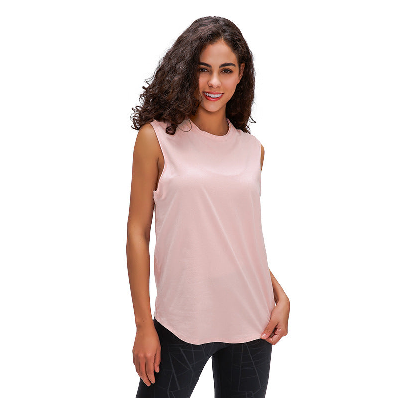 Moisture Wicking Shirts Spring and Summer Sleeveless Quick-Drying T-shirt Female Wicking Yoga Workout Top