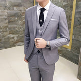 Seersucker Suit Men's Suit Men's Suit Three-Piece Suit