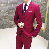 Seersucker Suit Men's Suit Men's Suit Three-Piece Suit