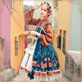 Gothic Lolita Harajuku Style Clothing Sakura Aciclovir Gel Lolita Distant Christmas JSK Lolita Dresses